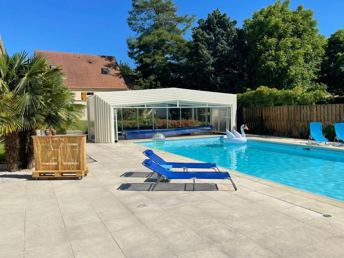 L'Annexe- Guest House Avec Piscine Studio Avec Coin Chambre Rosny-sur-Seine Екстер'єр фото